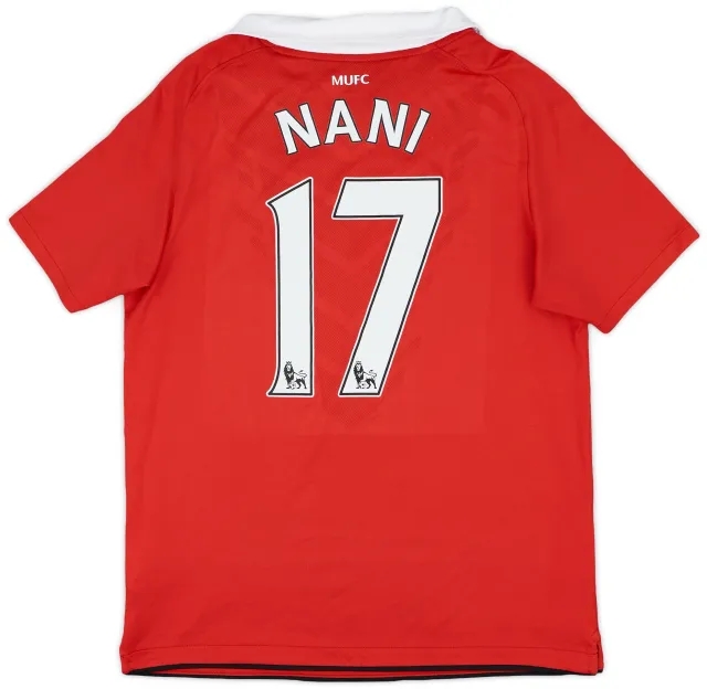 Nike 2010-11 Manchester United Home Shirt Nani #17 - 8/10 - (L.Boys)