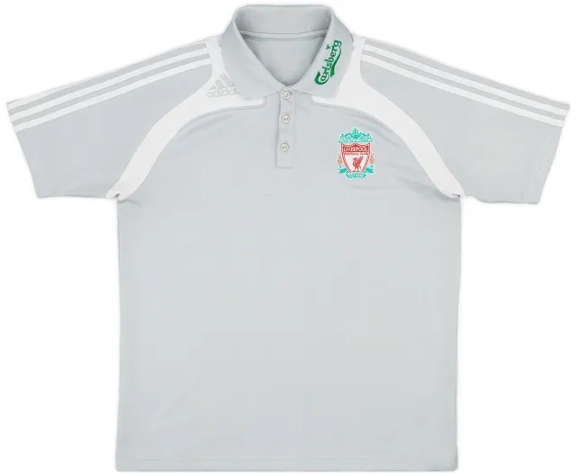 2008-09 Liverpool adidas Polo Shirt - 8/10 - (L)