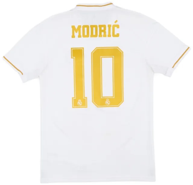 adidas 2019-20 Real Madrid Home Shirt Modric #10 - 6/10 - (S)