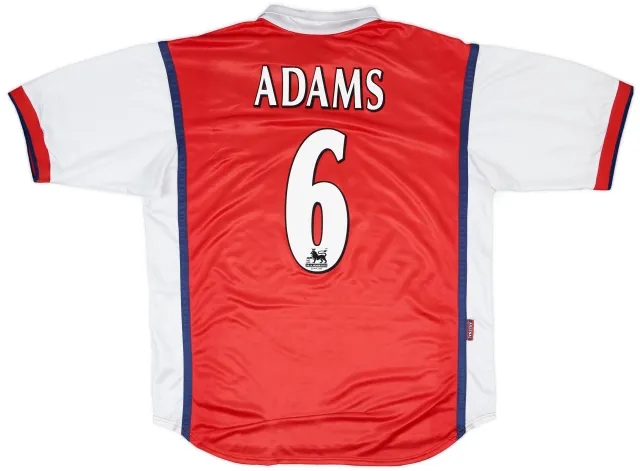 Nike 1998-99 Arsenal Home Shirt Adams #6 - 7/10 - (XL)