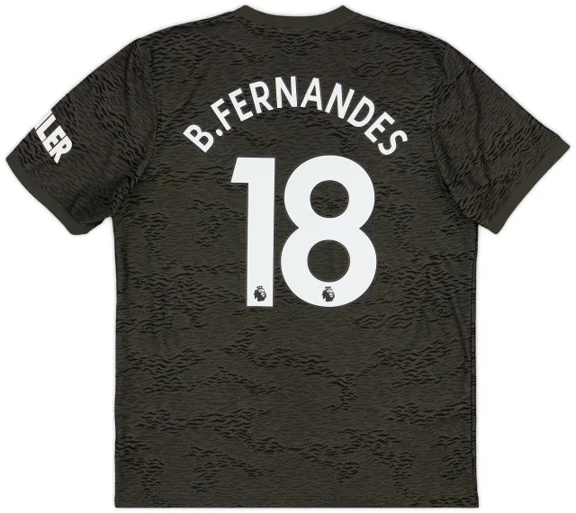 adidas 2020-21 Manchester United Away Shirt B.Fernandes #18 - 9/10 - (L)