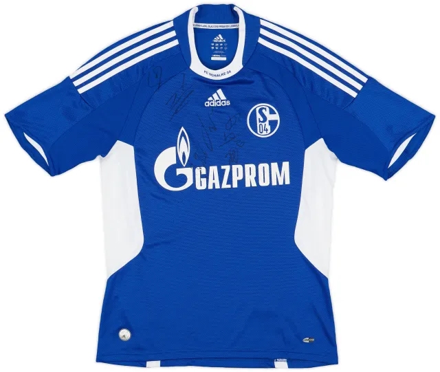 adidas 2008-10 Schalke Signed Home Shirt - 5/10 - (S)