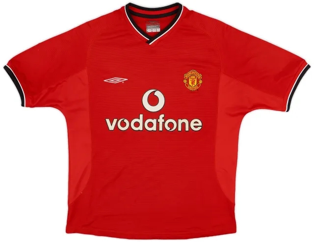 Umbro 2000-02 Manchester United Home Shirt - 5/10 - (L.Boys)