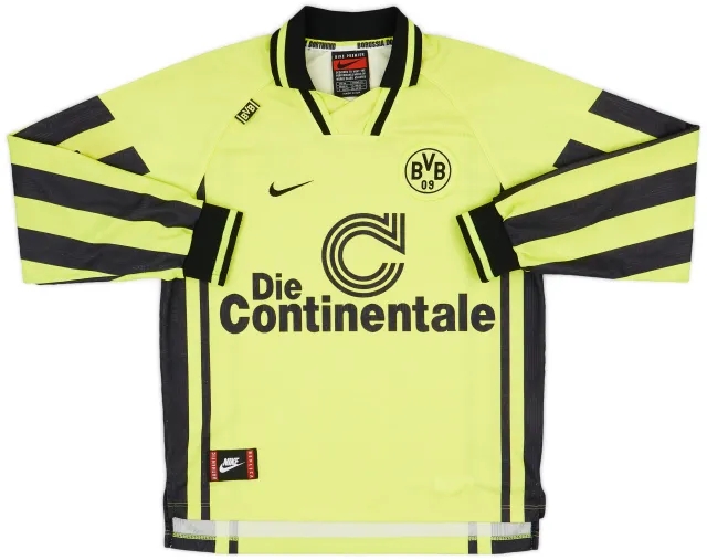 Nike 1996-97 Borussia Dortmund Home L/S Shirt - 7/10 - (M)