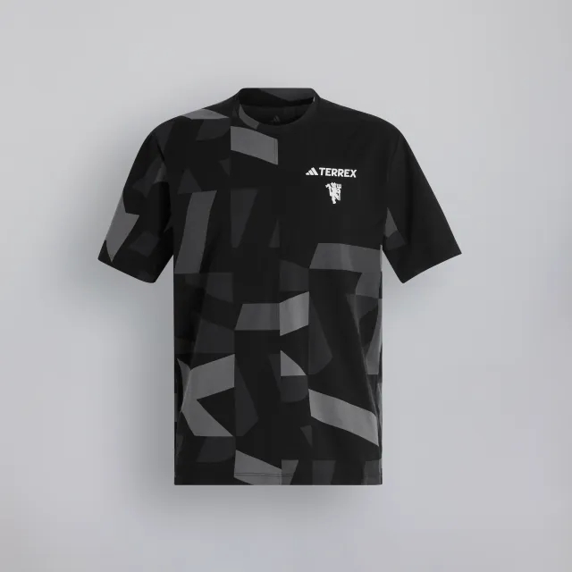 Manchester United x adidas Terrex CLIMACOOL All Over Print T-Shirt Black