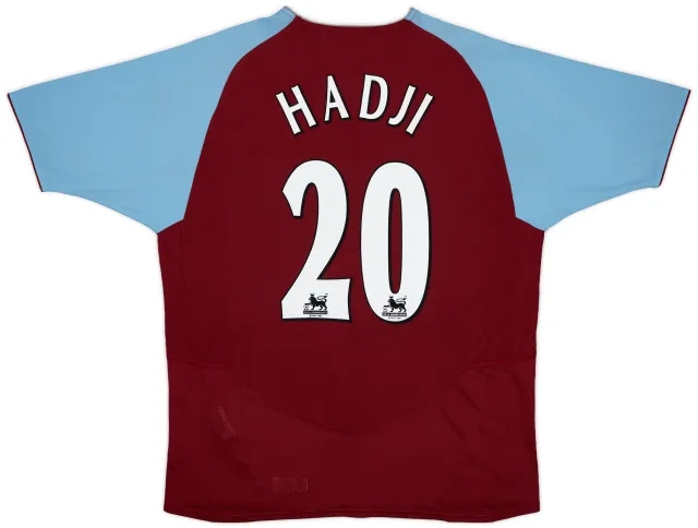 Diadora 2003-04 Aston Villa Home Shirt Hadji #20 - 6/10 - (M)