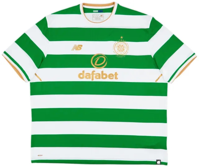 NewBalance 2017-18 Celtic 'Lisbon Lions 50th Anniversary' Home Shirt - 10/10 - (3XL)