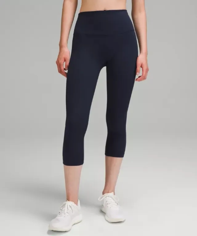 lululemon IE lululemon – Women's Wunder Train High-Rise Crop Leggings – 21 – Color Blue – Size 4