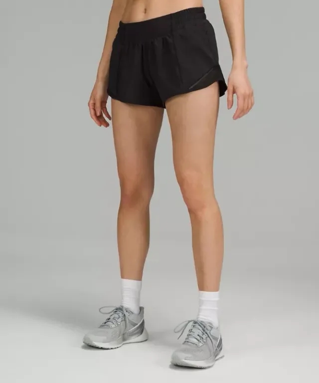lululemon IE lululemon – Women's Hotty Hot Low-Rise Lined Shorts – 2.5 – Color Black – Size 8