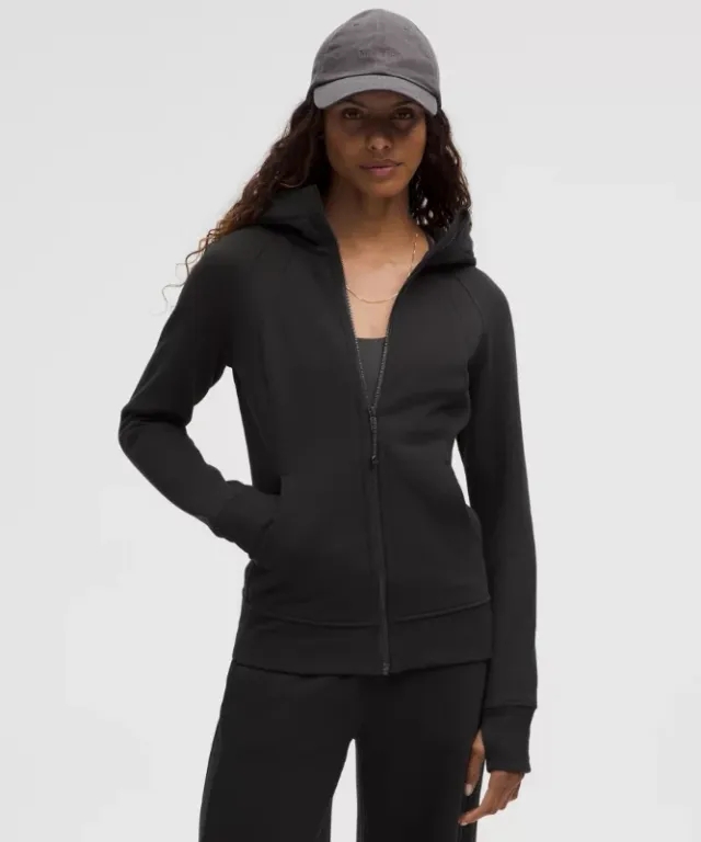 lululemon IE lululemon – Women's Scuba Full-Zip Hoodie – Color Black – Size 4