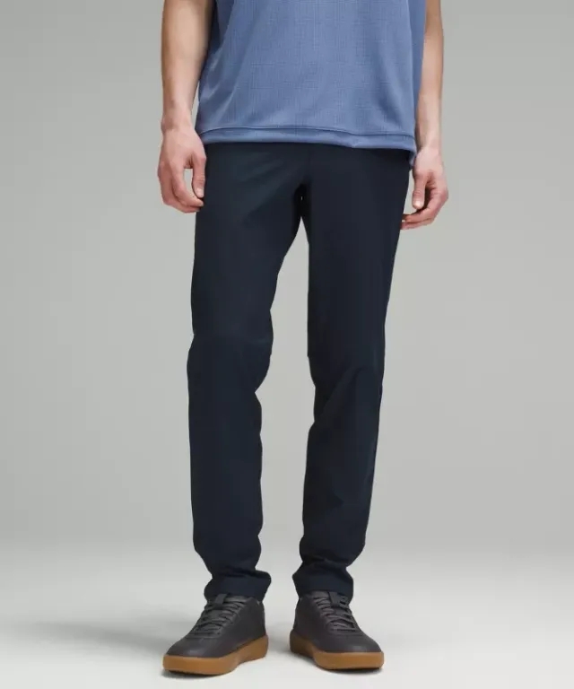 lululemon IE lululemon – Men's ABC Slim-Fit 5 Pocket Trousers 32L Warpstreme – Color Blue – Size 36