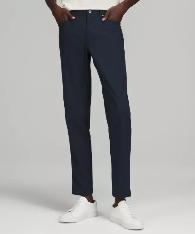 lululemon IE lululemon – Men's ABC Slim-Fit 5 Pocket Trousers 30L Warpstreme – Color Blue – Size 30