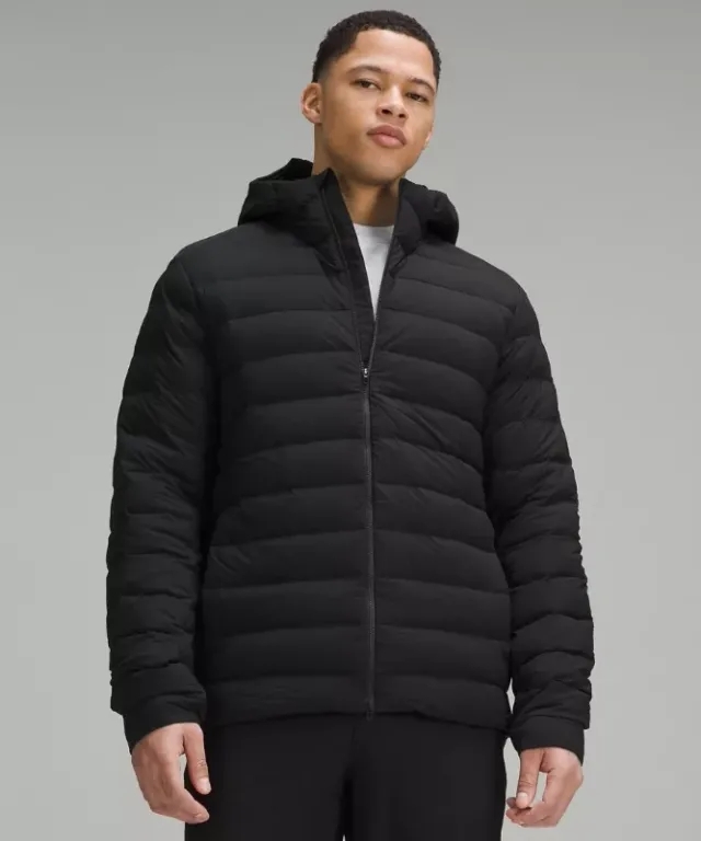 lululemon IE lululemon – Men's Navigation Stretch Down Hoodie – Color Black – Size 2XL