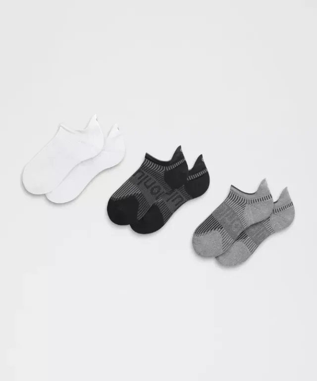 lululemon IE lululemon – Women's Power Stride Tab Socks 3 Pack – Color White/Grey/Black – Size S