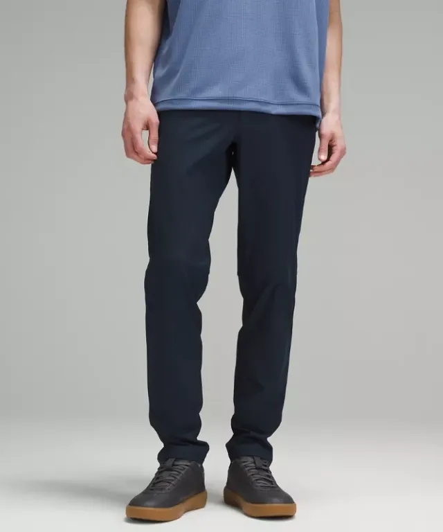 lululemon IE lululemon – Men's ABC Slim-Fit 5 Pocket Trousers 34L Warpstreme – Color Blue – Size 33