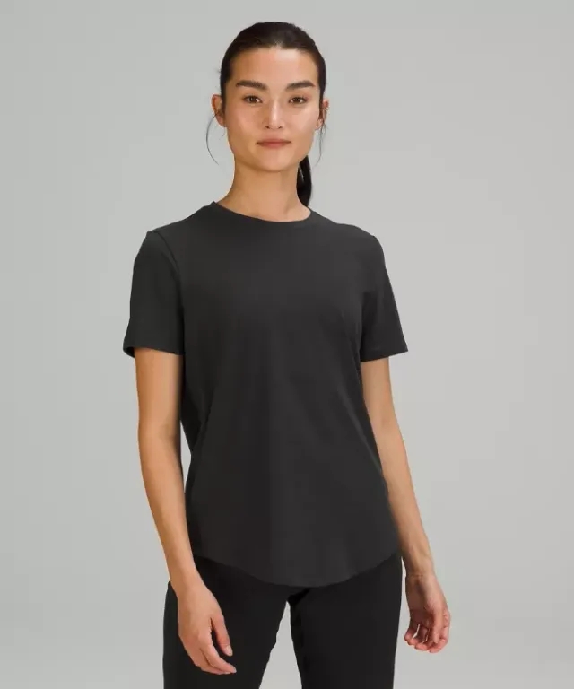 lululemon IE lululemon – Women's Love Curved-Hem Crewneck T-Shirt – Color Black – Size 10