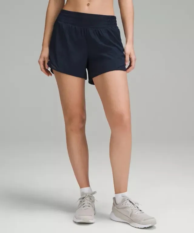 lululemon IE lululemon – Women's Hotty Hot High-Rise Lined Shorts – 4 – Color Blue – Size 8