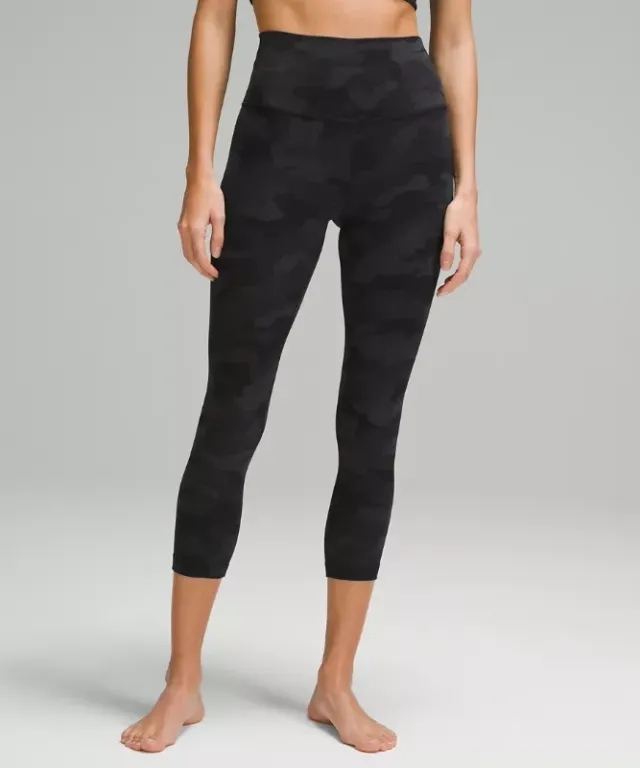lululemon IE lululemon – Women's Align High-Rise Crop Leggings – 23 – Color Camo/Black – Size 8