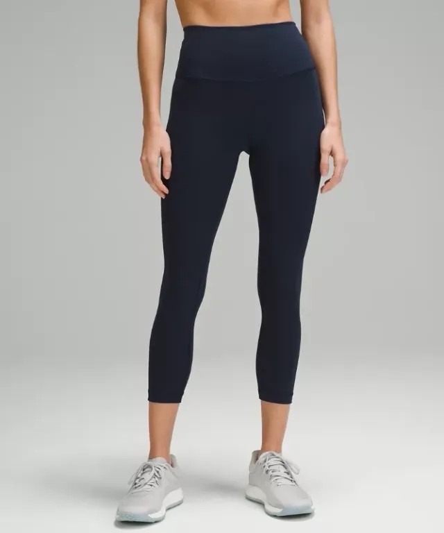 lululemon IE lululemon – Women's Wunder Train High-Rise Crop Leggings – 23 – Color Blue – Size 6