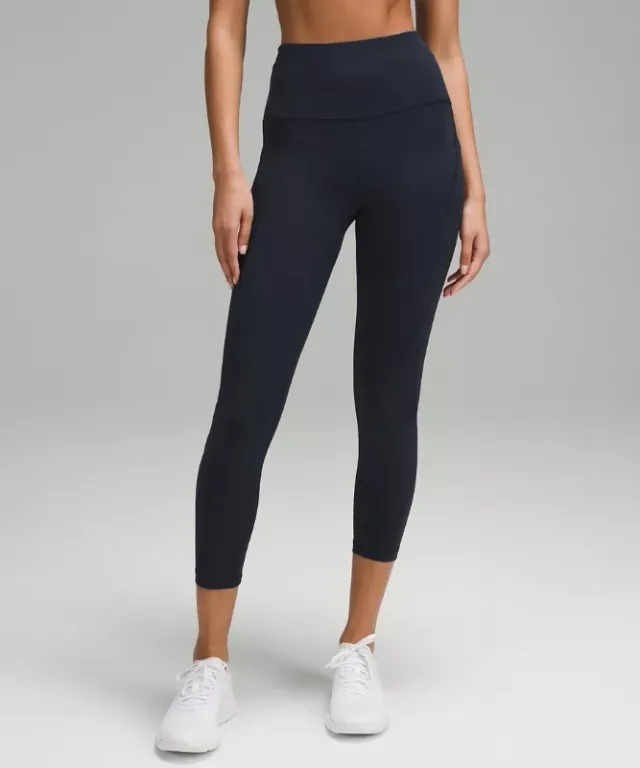 lululemon IE lululemon – Women's Wunder Train High-Rise Tight Leggings with Pockets – 25 – Color Blue – Size 8