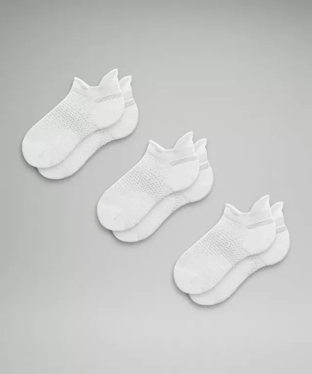lululemon IE lululemon – Women's MacroPillow Tab Running Socks Medium Cushioning 3 Pack – Color White – Size S