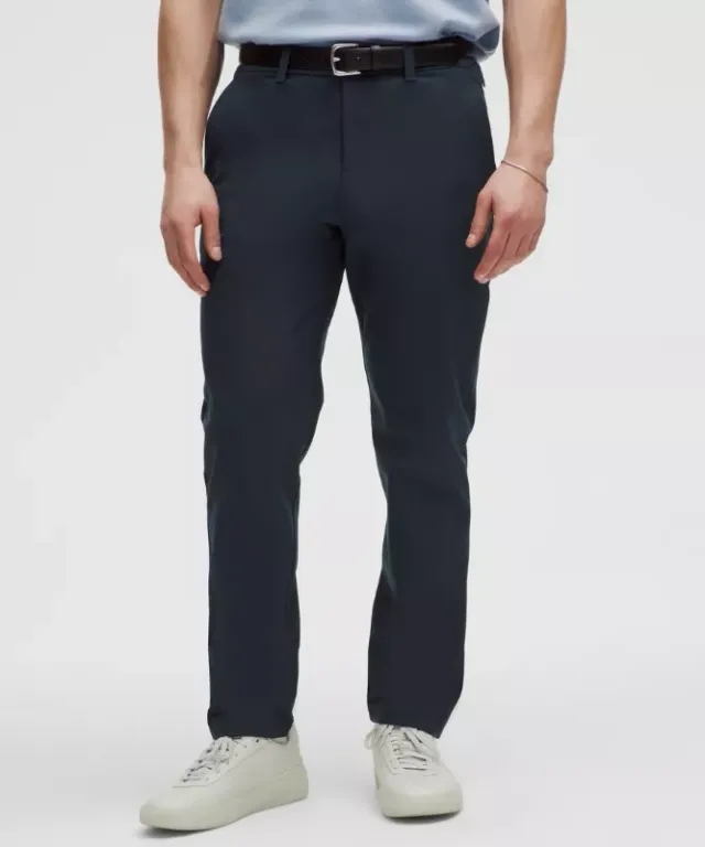 lululemon IE lululemon – Men's ABC Classic-Fit Trousers 34L Warpstreme – Color Blue – Size 35