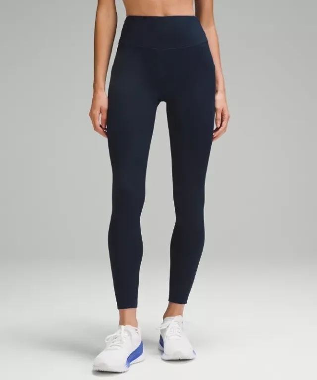 lululemon IE lululemon – Women's Fast and Free High-Rise Thermal Tight Leggings Pockets – 28 – Color Blue – Size 6