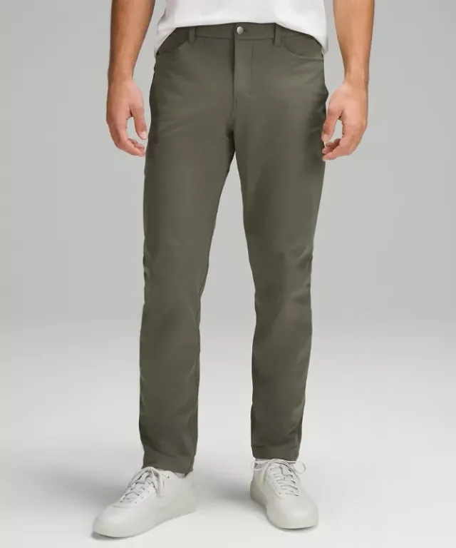 lululemon IE lululemon – Men's ABC Classic-Fit 5 Pocket Trousers 34L Warpstreme – Color Green – Size 46