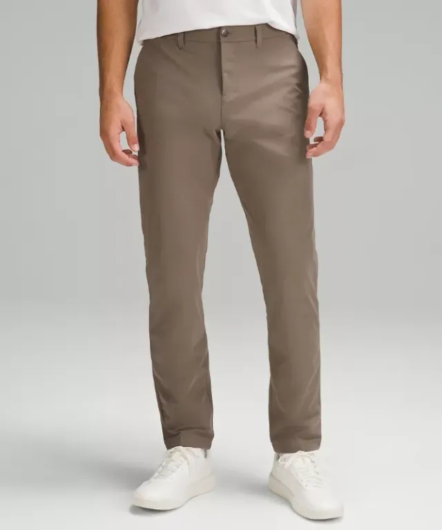 lululemon IE lululemon – Men's ABC Classic-Fit Trousers 30L Warpstreme – Color Brown – Size 33