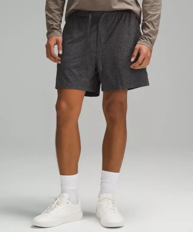 lululemon IE lululemon – Men's Soft Jersey Shorts – 5 – Color Black/Grey – Size 2XL