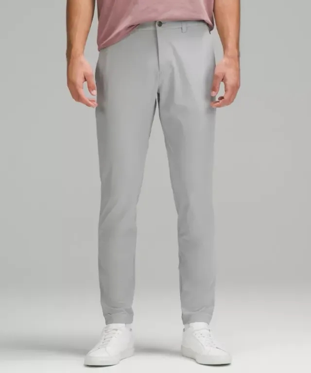 lululemon IE lululemon – Men's ABC Slim-Fit Trousers 32L Warpstreme – Color Silver/Grey – Size 30
