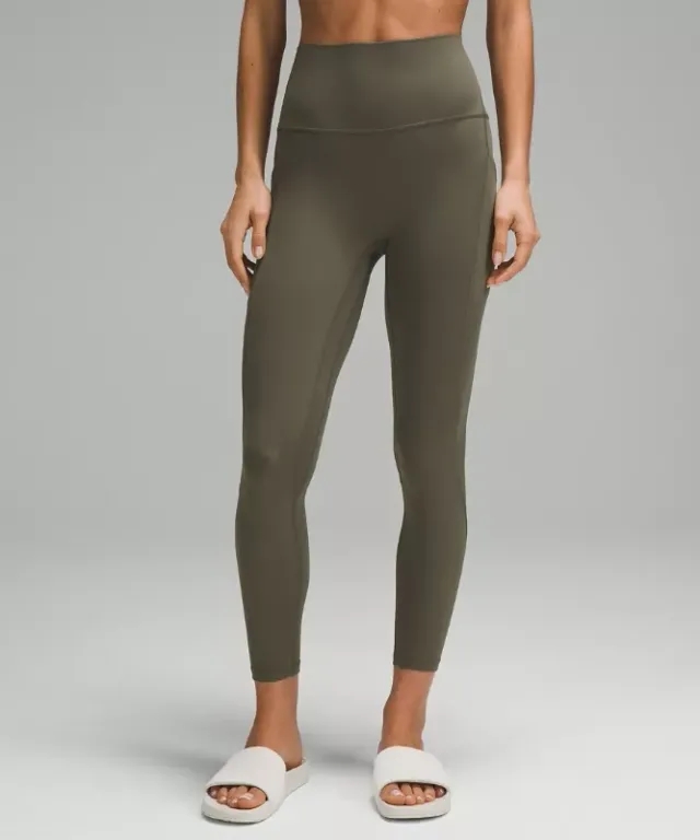 lululemon IE lululemon – Women's Align High-Rise Pants with Pockets – 25 – Color Green – Size 8