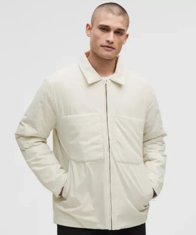 lululemon IE lululemon – Men's Insulated Utility Shirt Jacket – Color White – Size 2XL