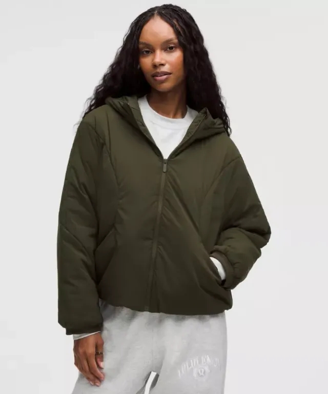 lululemon IE lululemon – Women's Water-Resistant Insulated Hooded Jacket – Color Green – Size 3XS