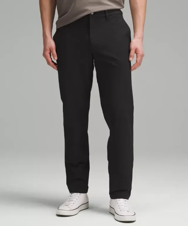 lululemon IE lululemon – Men's ABC Classic-Fit Trousers 32L Stretch Cotton VersaTwill – Color Black – Size 34