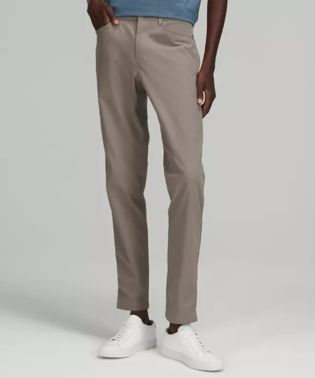 lululemon IE lululemon – Men's ABC Slim-Fit 5 Pocket Trousers 32L Warpstreme – Color Grey – Size 46