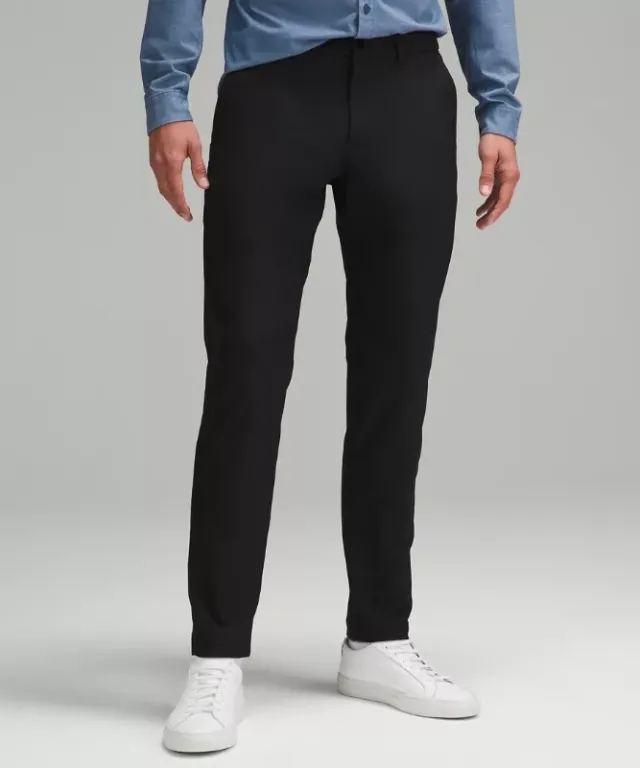 lululemon IE lululemon – Men's ABC Slim-Fit Trousers 32L Smooth Twill – Color Black – Size 29