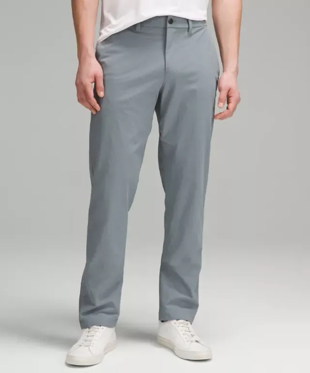 lululemon IE lululemon – Men's ABC Classic-Fit Trousers 32L Stretch Cotton VersaTwill – Color Blue – Size 38