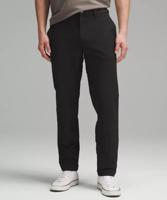 lululemon IE lululemon – Men's ABC Classic-Fit Trousers 30L Stretch Cotton VersaTwill – Color Black – Size 40