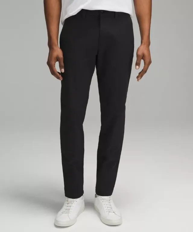 lululemon IE lululemon – Men's ABC Slim-Fit Trousers 30L Stretch Cotton VersaTwill – Color Black – Size 35