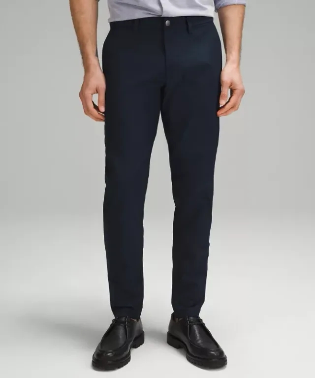 lululemon IE lululemon – Men's ABC Slim-Fit Trousers 32L Smooth Twill – Color Blue – Size 38