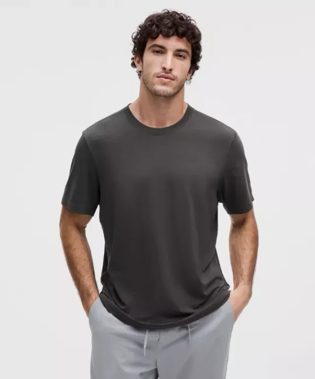 lululemon IE lululemon – Men's Zeroed In Short-Sleeve Shirt – Color Grey – Size M