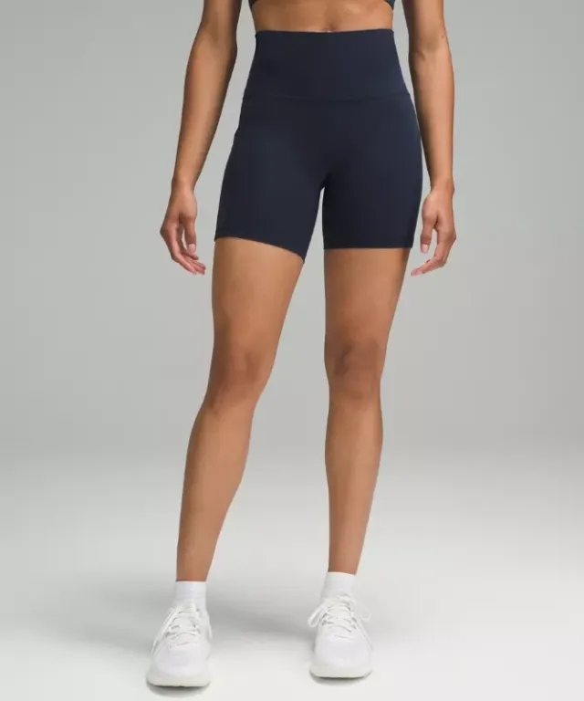 lululemon IE lululemon – Women's Wunder Train High-Rise Shorts with Pockets – 6 – Color Blue – Size 8
