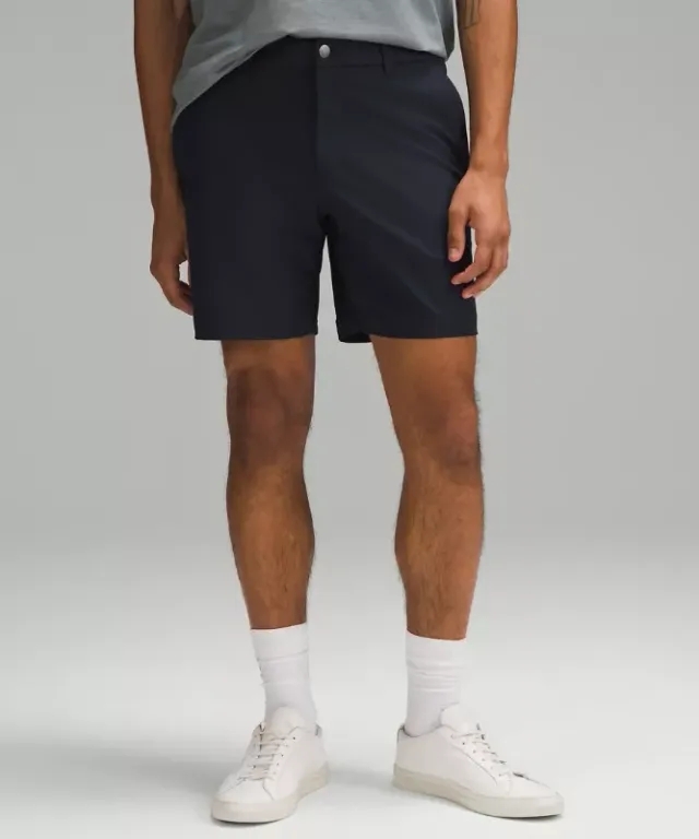 lululemon IE lululemon – Men's ABC Classic-Fit Shorts Warpstreme – 7 – Color Blue – Size 36