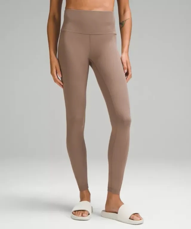 lululemon IE lululemon – Women's Wunder Train High-Rise Ribbed Tight Leggings – 28 – Color Brown – Size 8