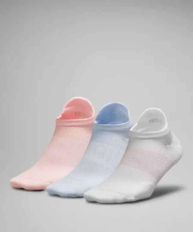 lululemon IE lululemon – Women's Power Stride Tab Socks 3 Pack – Color White/Blue/Pink – Size S