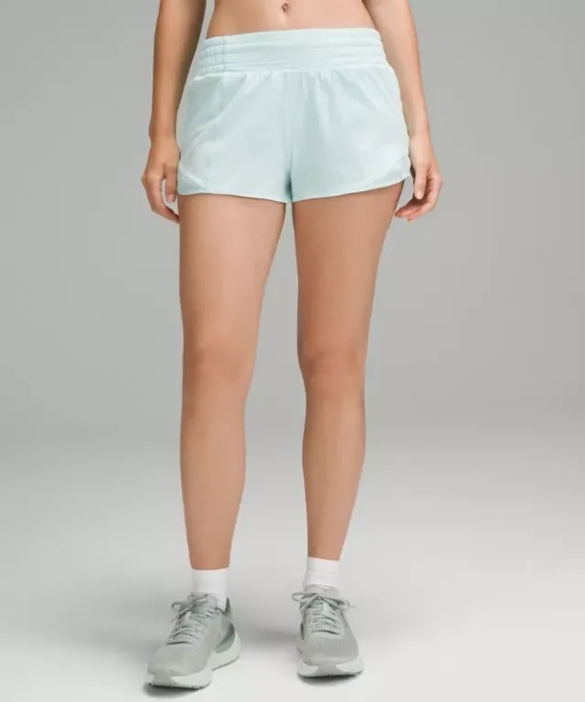 lululemon IE lululemon – Women's Hotty Hot High-Rise Lined Shorts – 2.5 – Color Blue Green – Size 14