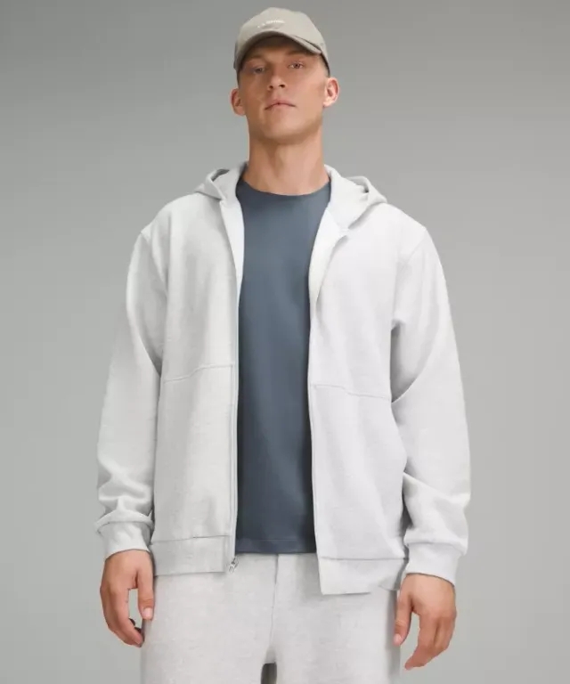lululemon IE lululemon – Men's Steady State Full-Zip Hoodie – Color Light Grey/Grey – Size XS