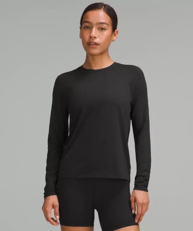 lululemon IE lululemon – Women's License to Train Classic-Fit Long-Sleeve Shirt – Color Black – Size 8