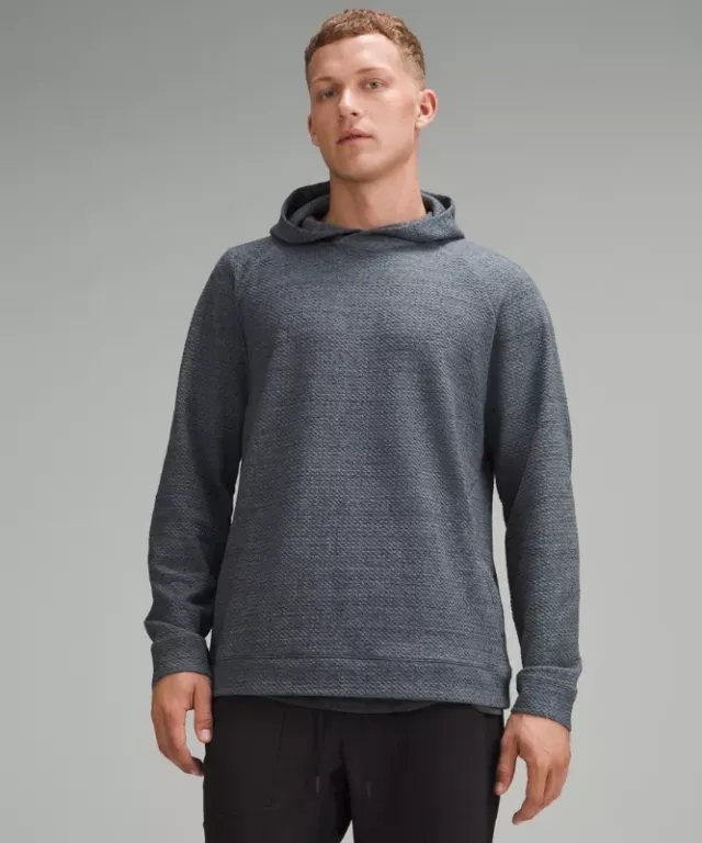 lululemon IE lululemon – Men's Textured Double-Knit Hoodie – Color Grey/Black – Size 2XL